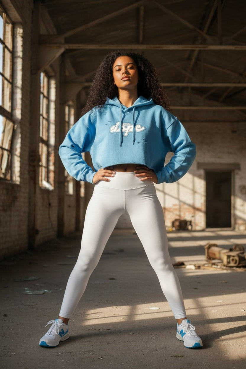 Classic Dope Crop Top/ White Lettering